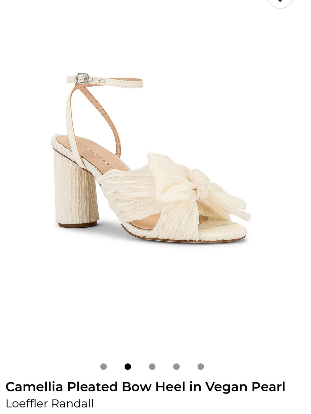 Loeffler Randall Ivory White Knot Bow Slingback Heels